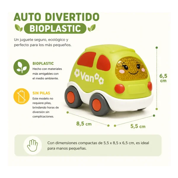Camioncito De Juguete Bioplastico Amarillo Ecologico Para Niños