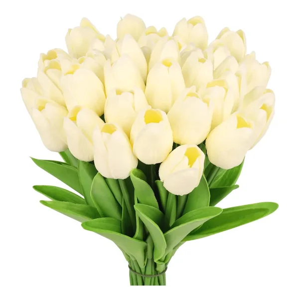 Tulipan Artificial Flores Artificiales Decoracion Ramo X10