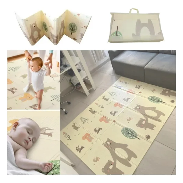 Alfombra Antigolpes Plegable Bebes Reversible 120x180cm