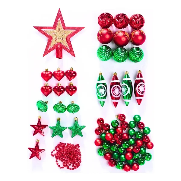 Navidad Adornos X73 Bolas Estrellas Figuras Collar Puntal