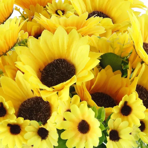 Ramo Girasol Artificial Expreso Polar 30cm Decoración Amarillo