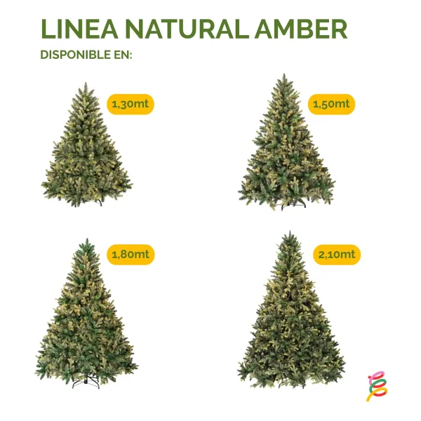 Arbol De Navidad Natural Amber 1.80mts Pino Frondoso