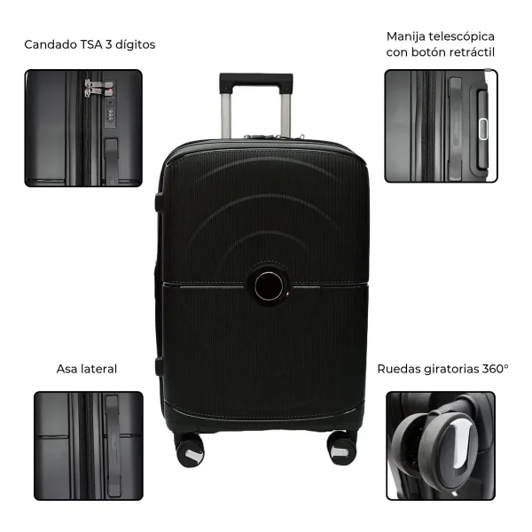 Valija Carry On Rigida Equipaje De Mano Cabina Avion Carrion