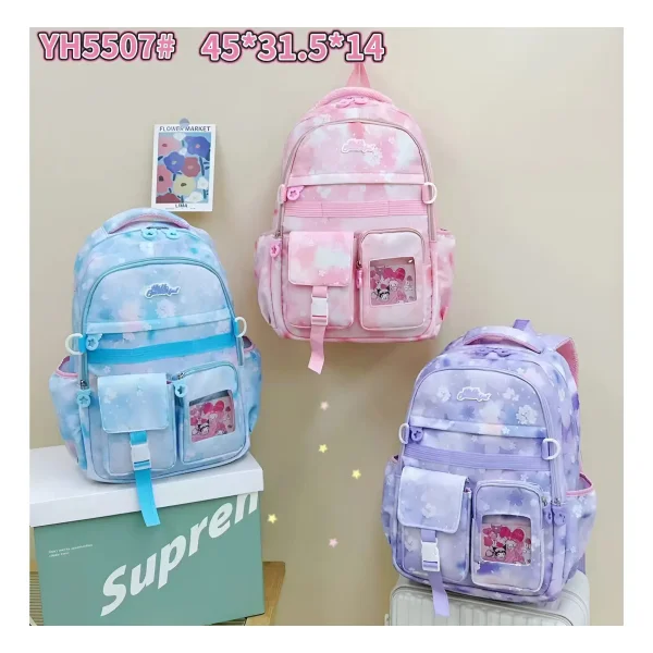 Mochila Escolar Colegio Infantil Nena Kawaii Reforzada