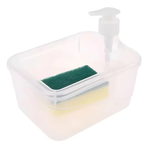 Dispenser Detergente Esponja Incluida Organizador De Cocina