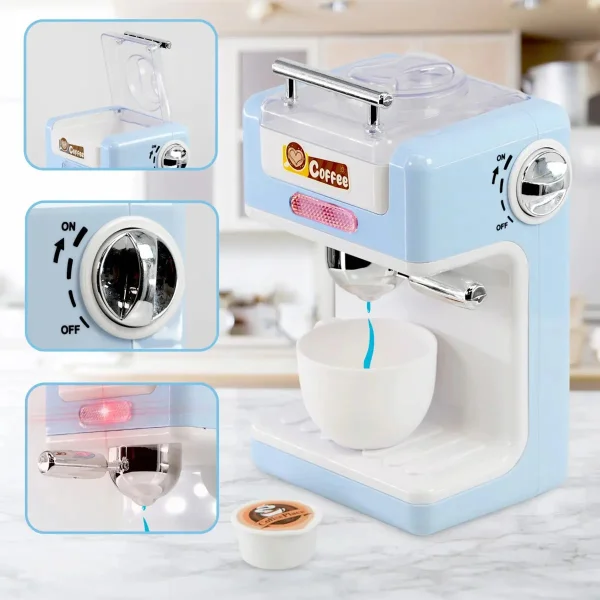 Cafetera De Juguete Electrodomestico Con Luz Y Sonido