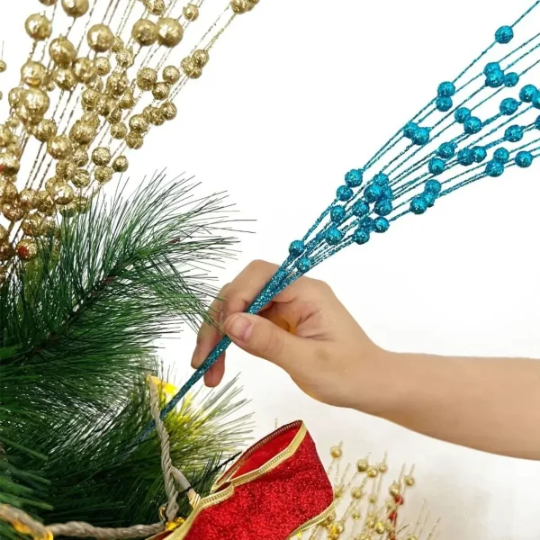Ramas Espiga Adorno Navideño Deco Navidad 72cm Pack X5