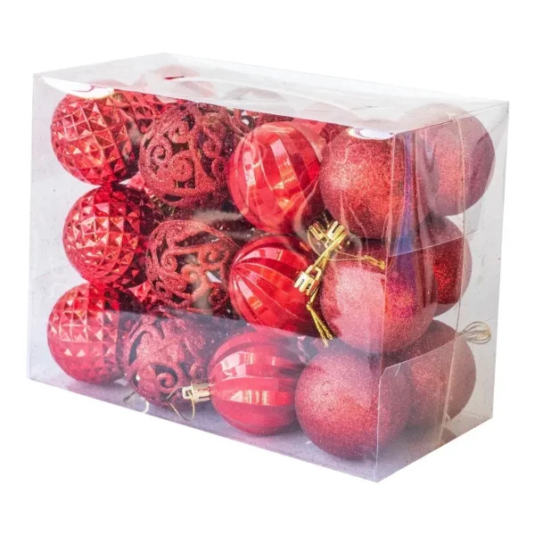 Bolas De Navidad 6cm Adornos Navideños X96 Piezas Decoración