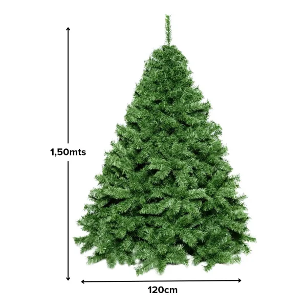 Árbol De Navidad Verde Extra Lujo Patagonia 1,50 Mts