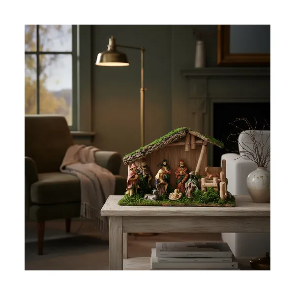 Pesebre Navideño Sagrada Familia 9 Piezas