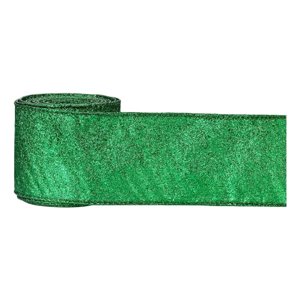 Cintas Navideñas Premium Glitter 6cm 2,70mts Adornos Navidad