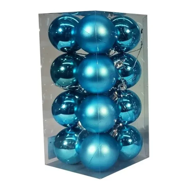 Adornos Navideños Set Bolas De Navidad 5cm X16 Unidades