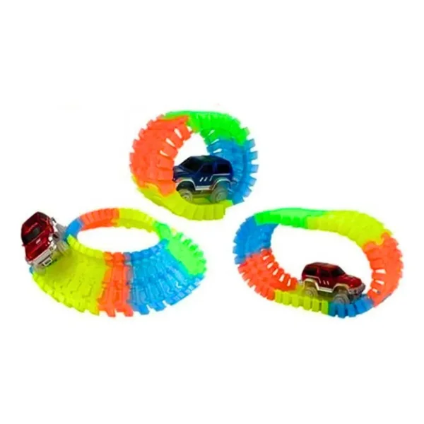 Pista Luminosa Flexible 56 Piezas Con Auto Led