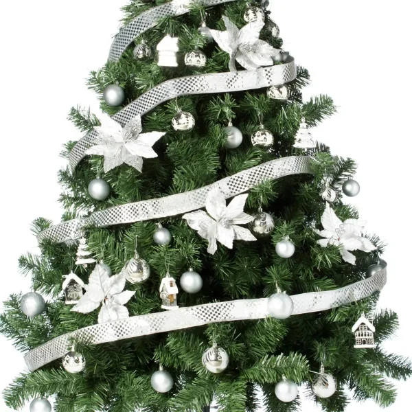 Arbol de Navidad Montañes Deluxe 2,10mts Con Adornos Kit X72