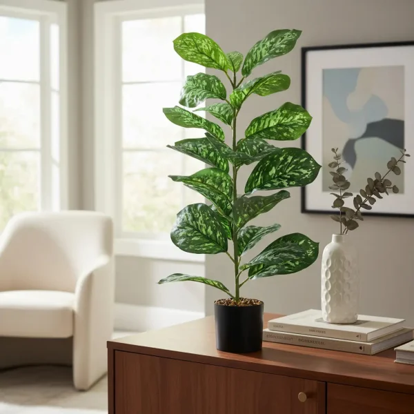 Planta Artificial Con Maceta 80cm