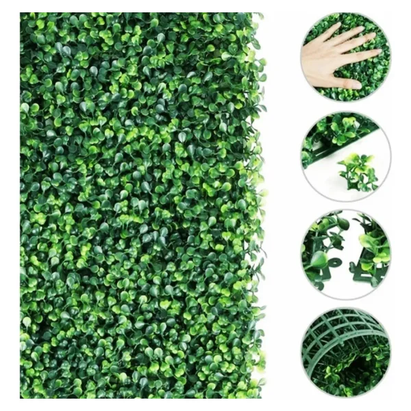 Jardin Vertical Artificial 60x40cm Plastico Verde