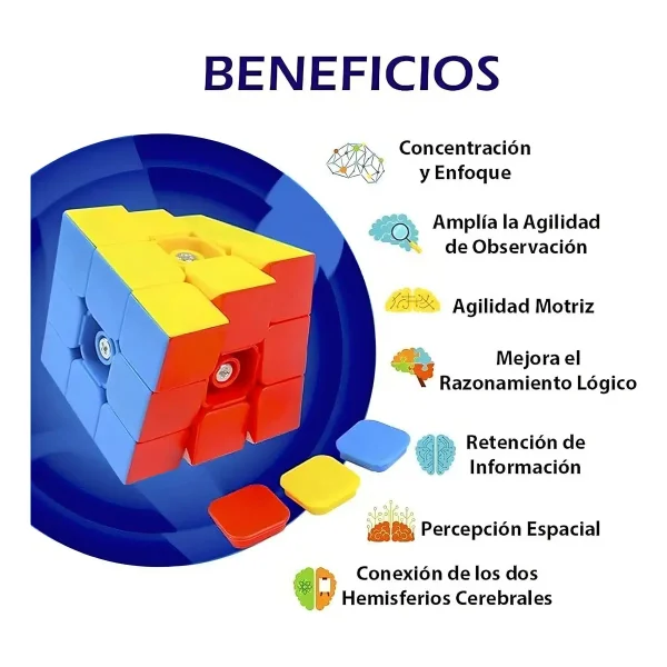 Cubo Magico Rompecabezas Profesional 3x3x3 Velocidad Rubik Estructura Amarillo