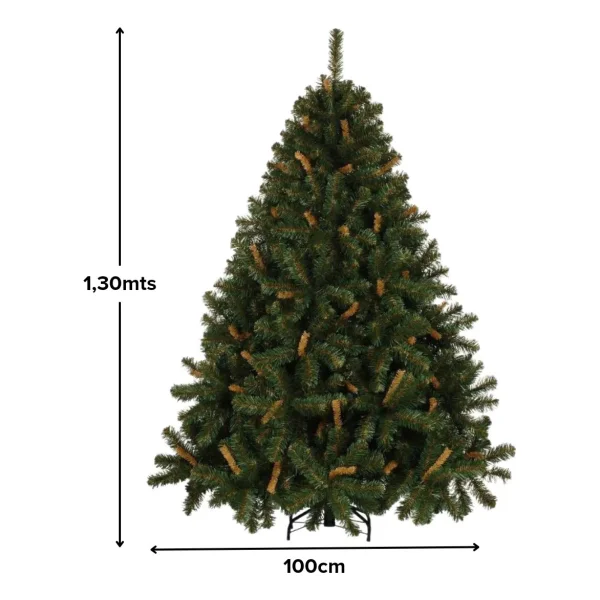 Arbol De Navidad Verde  Alpino 1,3mts