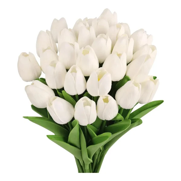 Tulipan Artificial Flores Artificiales Decoracion Ramo X20