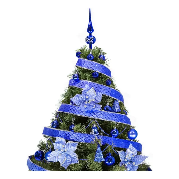  Arbol De Navidad Tronador Lujo 1,20mts Con Adornos Kit X30