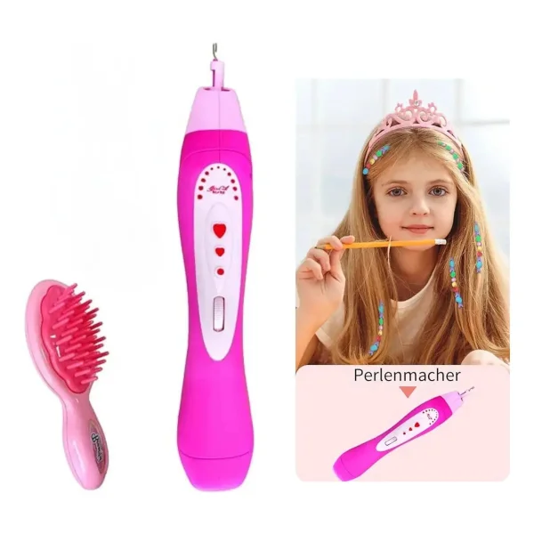 Set De Bijouterie Con Mostacillas Para Pelo Con Aplicador