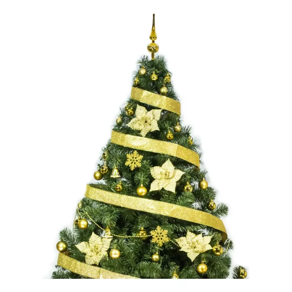 Arbol De Navidad Tronador Lujo 2,10mts Con Adornos Kit X60