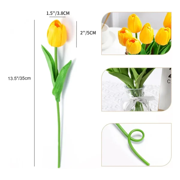 Tulipan Artificial Flores Artificiales Decoracion X1