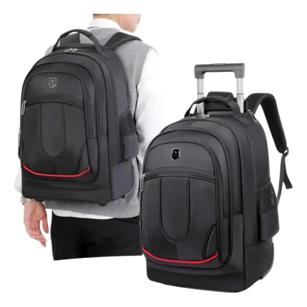 Mochila Carro 18 Pulgadas Escolar Carrito Viaje Capacidad