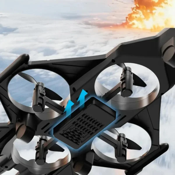 Drone Avión Rc Giro 360° Control Remoto Juguete Niños Azul