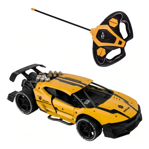 Auto Deportivo A Radio Control Remoto Con Efecto Humo Y Luz