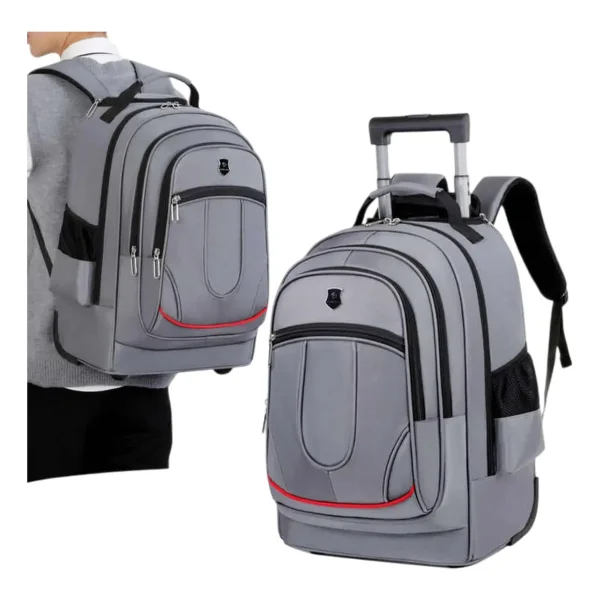 Mochila Carro 18 Pulgadas Escolar Carrito Viaje Capacidad