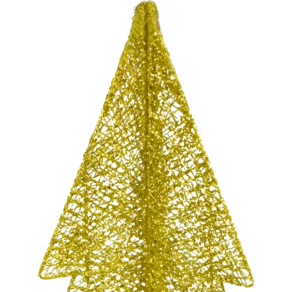 Arbol De Navidad Alambre Pino Para Decoración Navideño 90cm Dorado Pino De Alambre