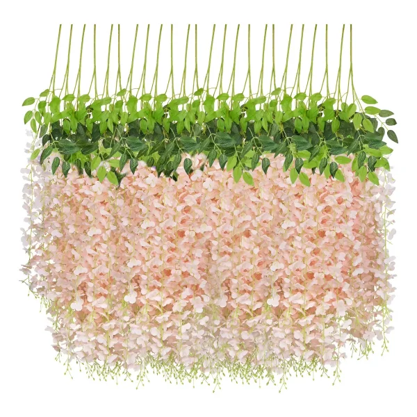 Flores Artificiales Vara Pack X12 Enredadera Colgante Guia