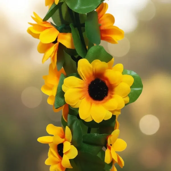 Enredadera Jardin Vertical Guirnalda Girasoles 2m Pack X3 Verde