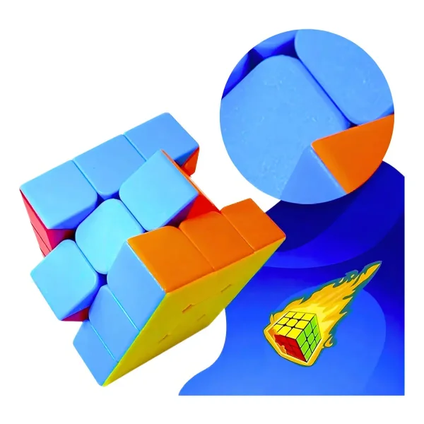 Cubo Magico Rompecabezas Profesional 3x3x3 Velocidad Rubik Estructura Amarillo