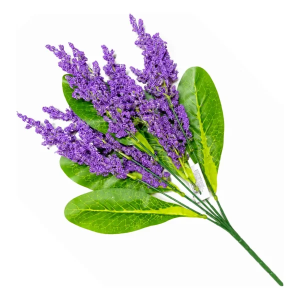 Ramo Artificial Flores Lavanda Astilbe Decoración Hogar 40cm Violeta