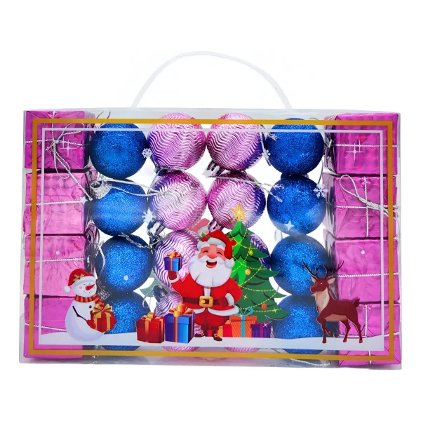 Bolas De Navidad 4cm Valija Adornos Colgante Navideño X24