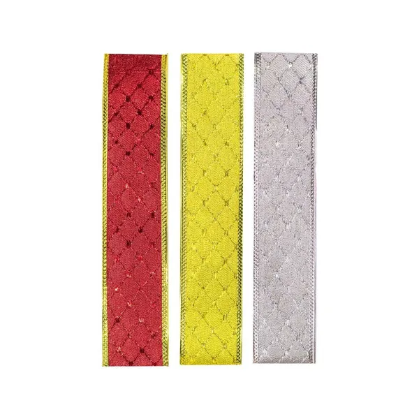 Cintas Navideñas Pack X5 Glitter 5cm 2,70mts Adornos Navidad