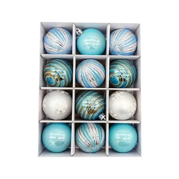 Navidad Adornos Bolas Navideñas Decoradas 6cm X48 Decoración