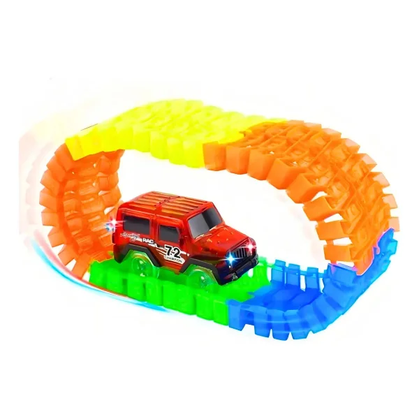 Pista Luminosa Flexible 56 Piezas Con Auto Led
