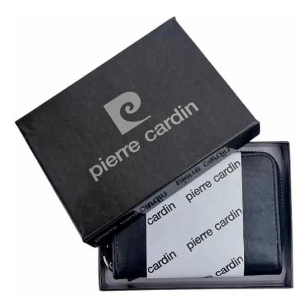 Billetera Tarjetero Pierre Cardin Cuero Pu Tarjetas Marrón