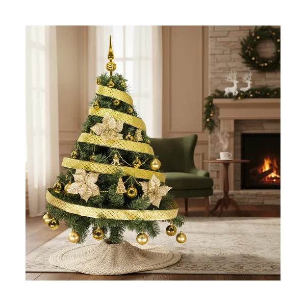 Arbol Navidad Tronador 1,20m + Kit 30 Oro Black Friday