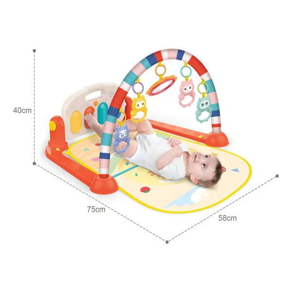 Gimnasio Piano Musical Bebe 0-1 Años Luces Sonidos Sonajeros