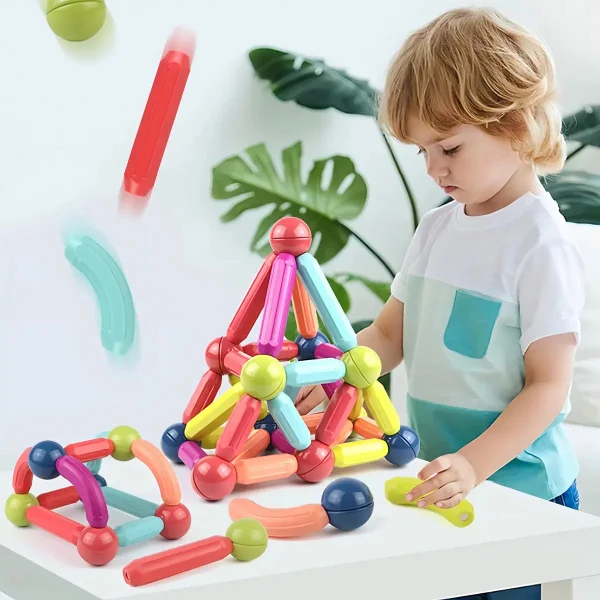 Bloques Magneticos Para Armar 42 Piezas Circulares Niños 3+