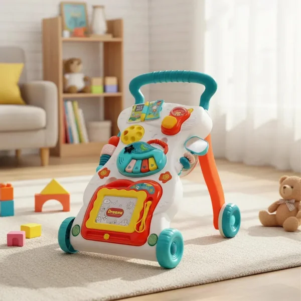 Andador Musical 3 En 1 Bebe Con Luz Y Sonido