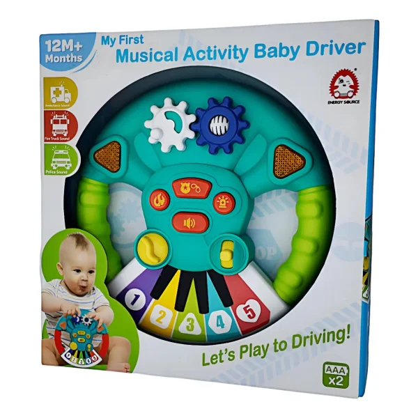 Volante Musical Didactico Con Luces Y Sonido Juguete Bebes