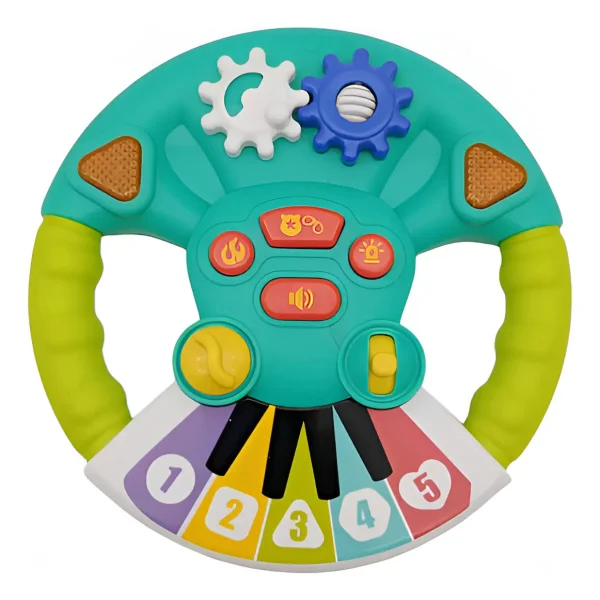 Volante Musical Didactico Con Luces Y Sonido Juguete Bebes