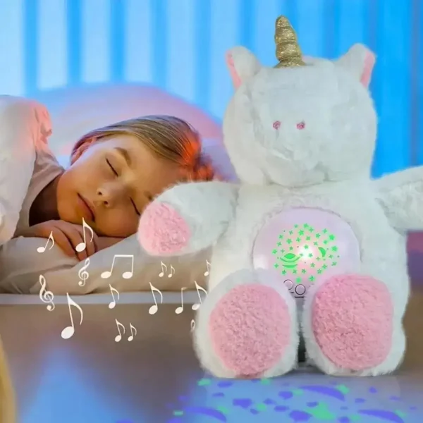 Peluche Unicornio Con Luz Y Música Proyector Infantil