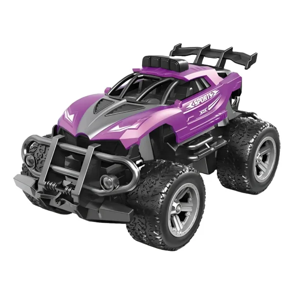 Auto A Radio Control Remoto Stunt Mini Acrobático Rc A Pilas Color Violeta Azul