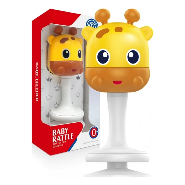 Sonajero Bebe Para Mesa Con Sopapa Base Ventosa Didactico Blanco Panda